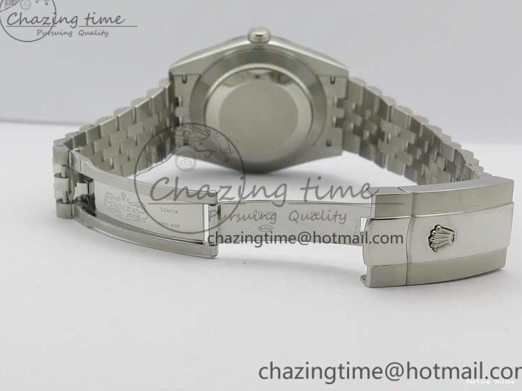 0203 ModernLook DateJust 41mm 126334 SS BP Maker 1:1 Best Edition New Version Blue Roman Dial on Jubilee Bracelet 3033